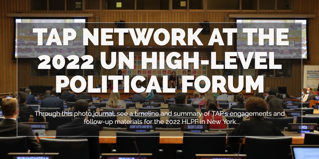 TAP Network at the 2022 UN High-Level Political Forum